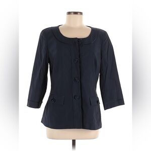 DONCASTER COLLECTION size M blue cotton jacket / blazer in excellent condition